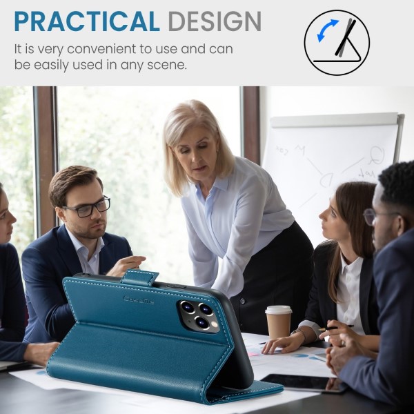 Pouzdro na iPhone 11 Pro Max CASEME smooth modré