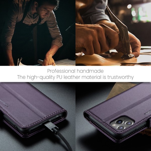 Pouzdro na iPhone 11 Pro Max CASEME smooth fialové