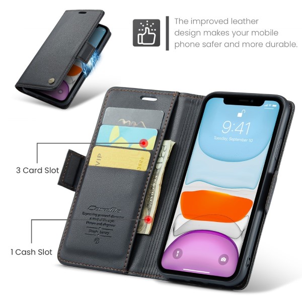 Pouzdro pro iPhone 11 CASEME Smooth černé