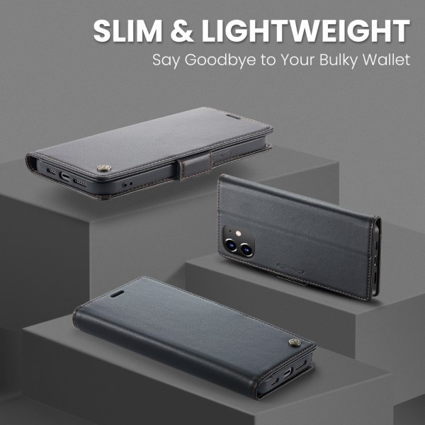 Pouzdro pro iPhone 12 Mini CASEME Smooth černé