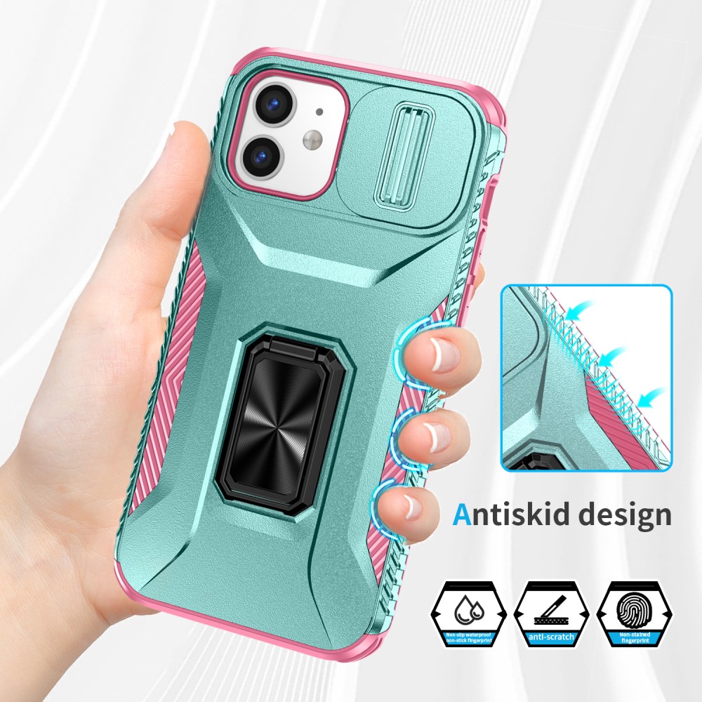 Kryt na iPhone 12 / 12 Pro odolný s krytkou na fotoaparát světle modrý