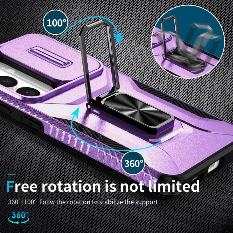 Kryt na Samsung Galaxy S24 Plus odolný s krytkou na fotoaparát fialový