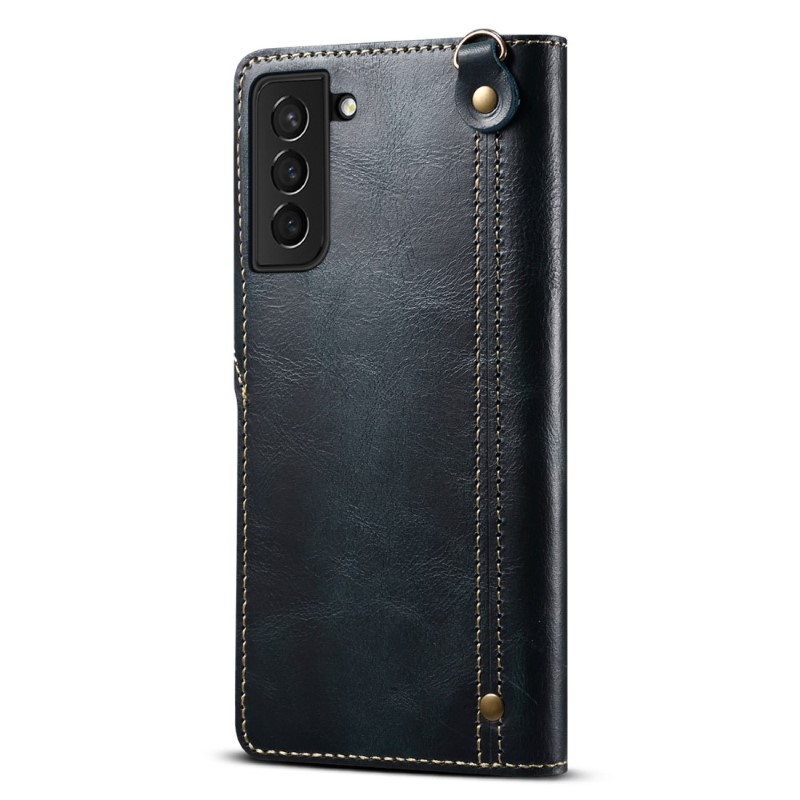 Pouzdro kožené Denior na Samsung Galaxy S23 FE modré