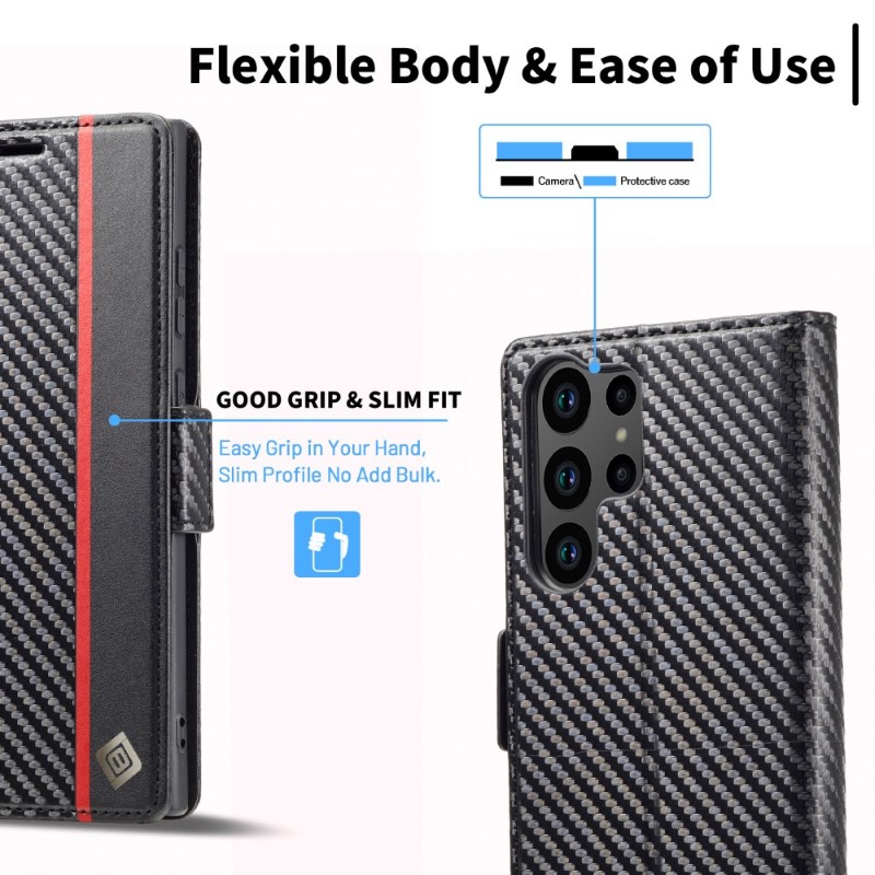 Pouzdro na Samsung Galaxy S24 Ultra Carbon vertical
