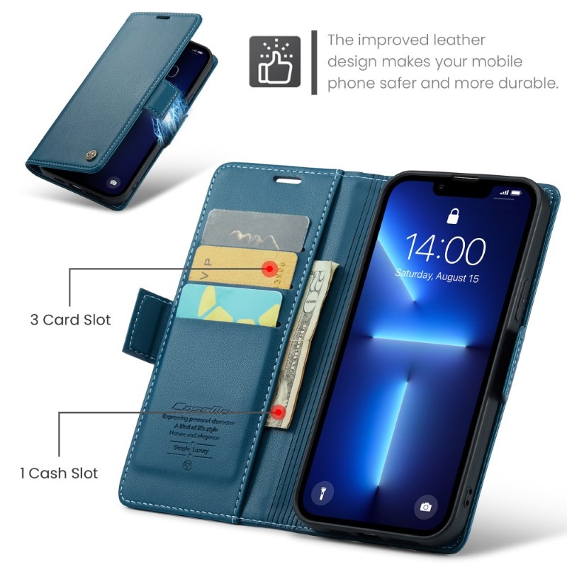 Pouzdro na iPhone 13 Pro CASEME smooth modré