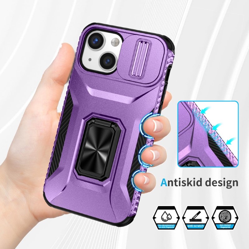 Kryt na iPhone 13 Mini odolný s krytkou na fotoaparát fialový
