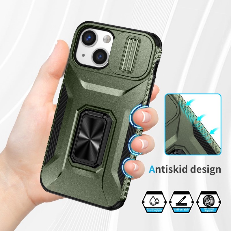 Kryt na iPhone 12 Mini odolný s krytkou na fotoaparát zelený
