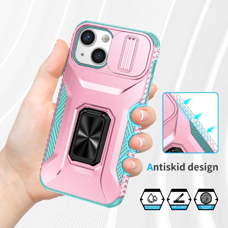 Kryt na iPhone 12 Mini odolný s krytkou na fotoaparát růžový