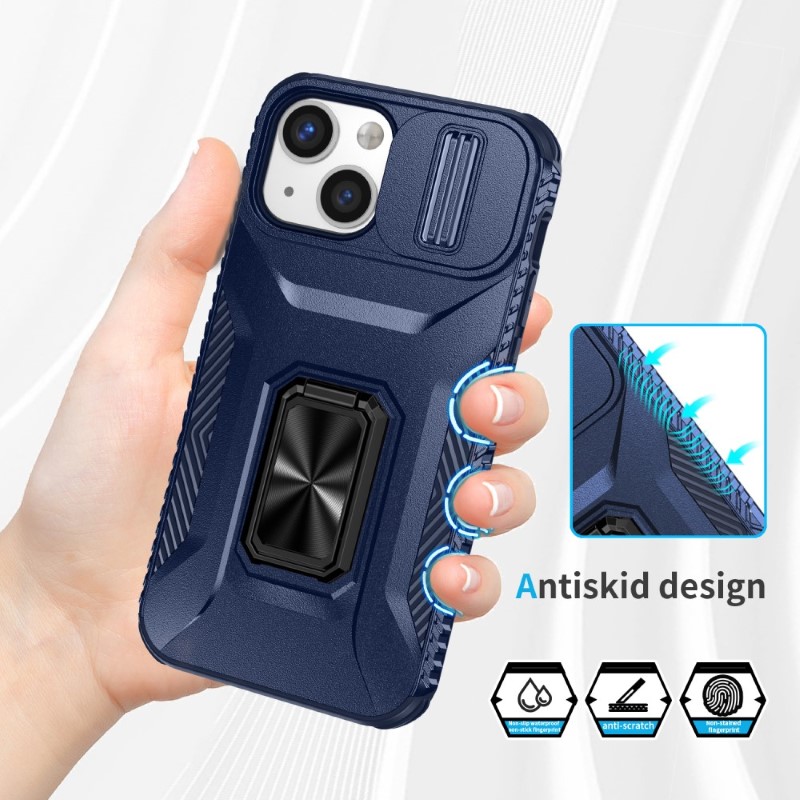 Kryt na iPhone 12 Mini odolný s krytkou na fotoaparát tmavě modrý