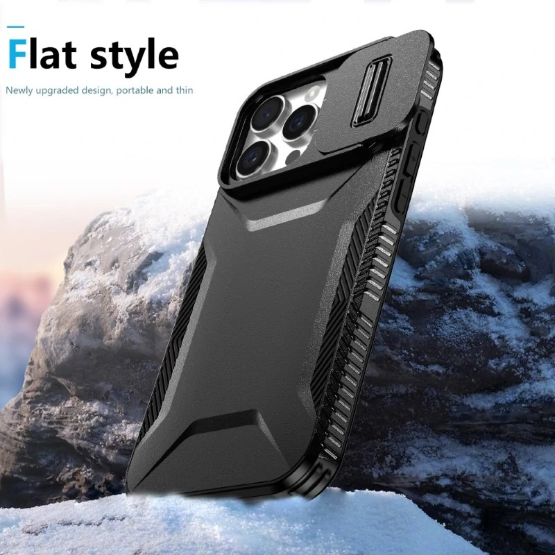 Kryt na iPhone 16 Pro s krytkou na fotoaparát černý