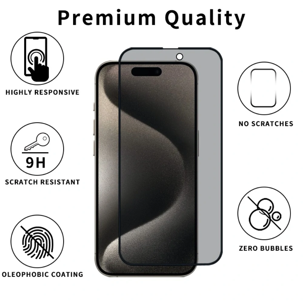Tvrzené sklo na iPhone 16 Privacy