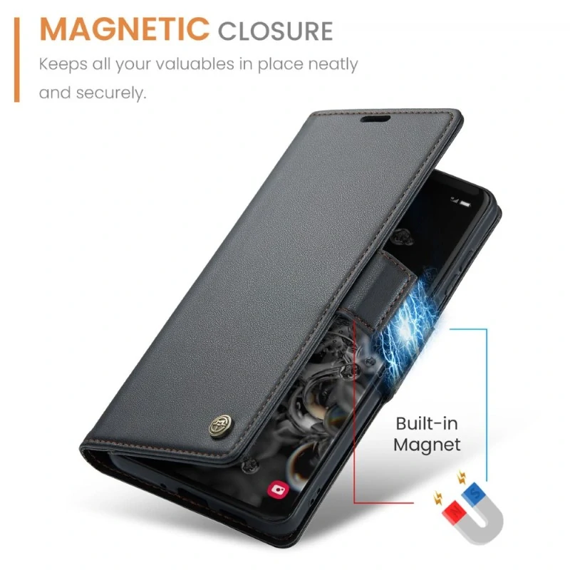 Pouzdro na Samsung Galaxy S20 Ultra CASEME smooth černé