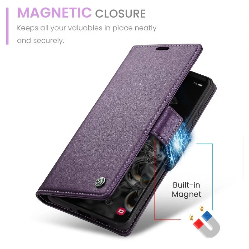 Pouzdro na Samsung Galaxy S20 Ultra CASEME smooth fialové