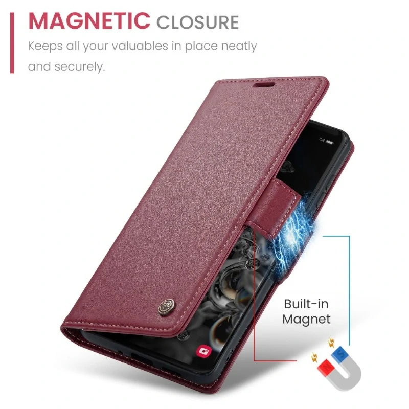 Pouzdro na Samsung Galaxy S20 Ultra CASEME smooth červené