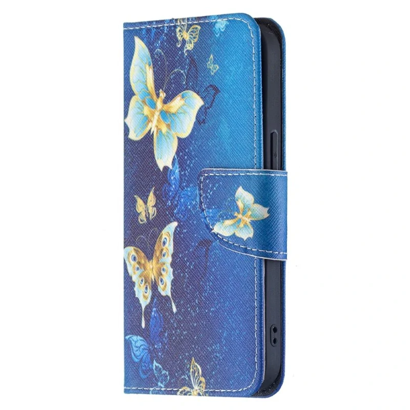 Pouzdro pro iPhone 15 Motýl modré
