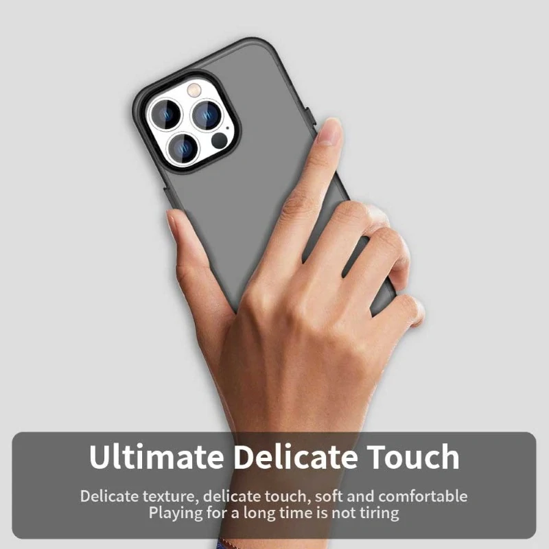 Kryt na iPhone 15 Pro gumový Matte černý