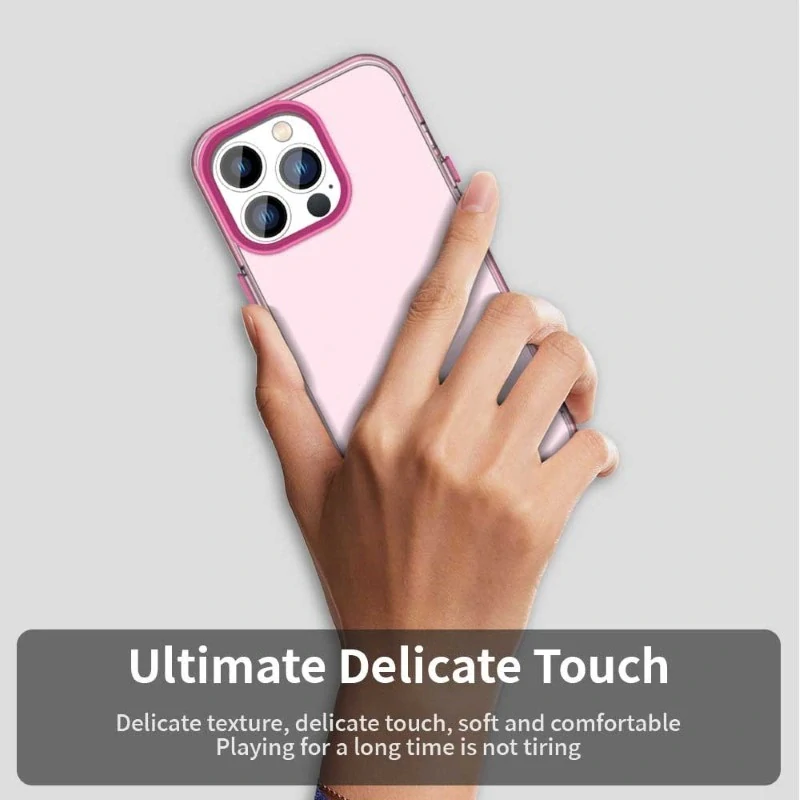 Kryt na iPhone 15 Pro gumový Matte růžový