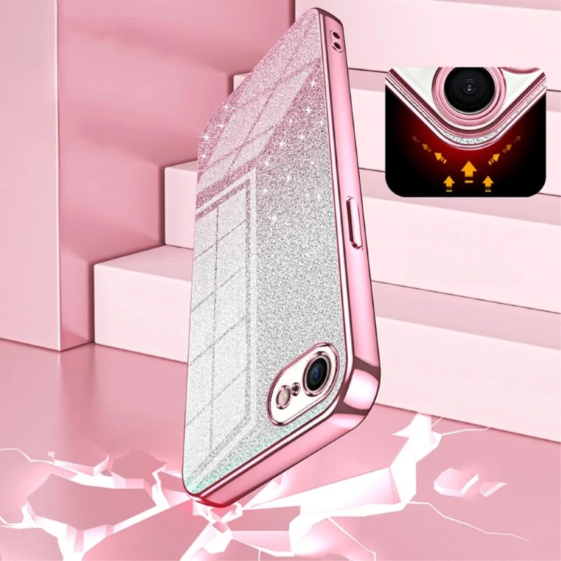 Kryt na iPhone 7 / 8 / SE ( 2020 / 2022 ) Glitter růžový