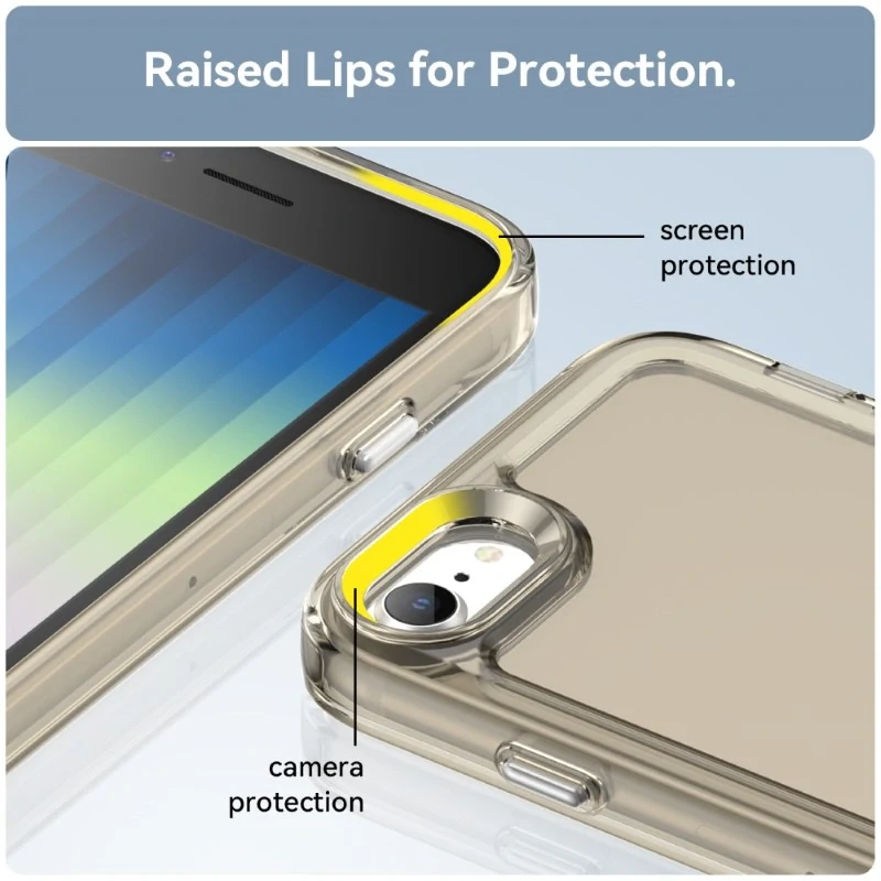 Kryt na iPhone 7 / 8 / SE ( 2020 / 2022 ) odolný gumový šedý