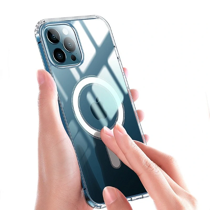 Kryt na iPhone 13 Mini gumový (podpora MagSafe) čirý