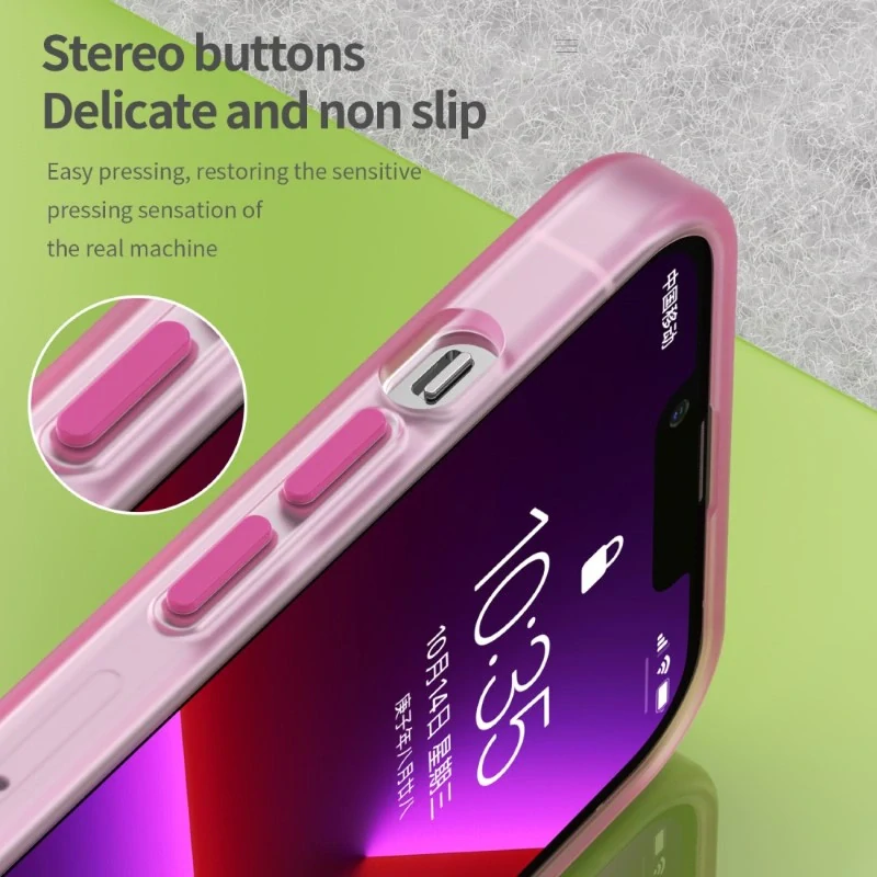 Kryt na iPhone 13 Pro gumový Candy (podpora MagSafe) růžový