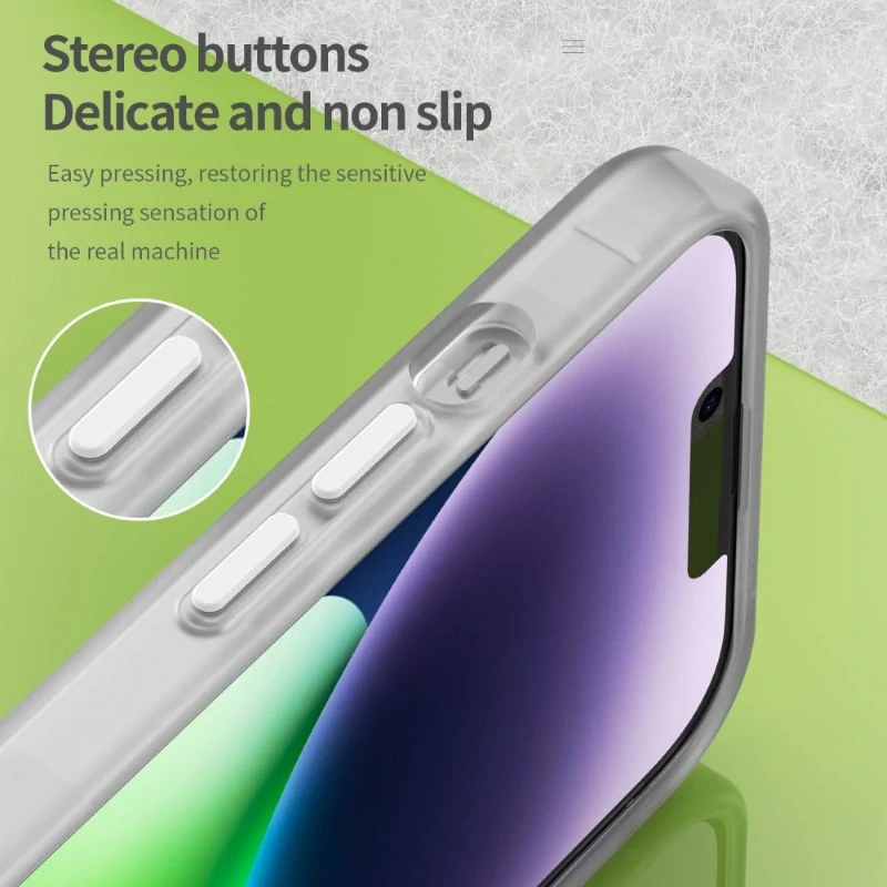 Kryt na iPhone 14 gumový Candy (podpora MagSafe) bílý
