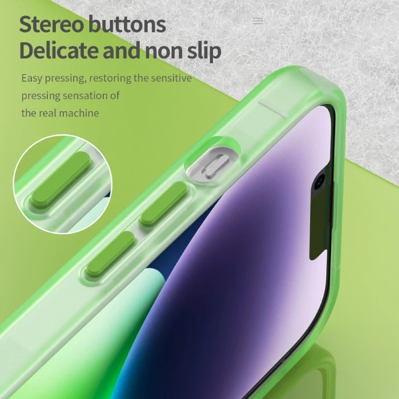 Kryt na iPhone 14 gumový Candy (podpora MagSafe) zelený