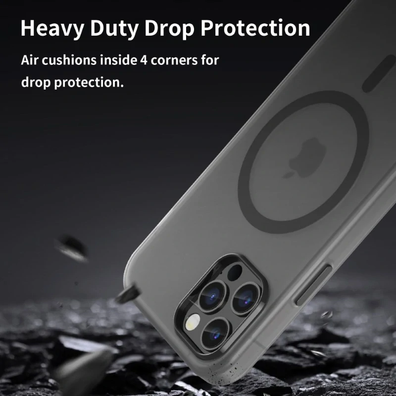 Kryt na iPhone 12 / 12 Pro gumový Candy (podpora MagSafe) černý