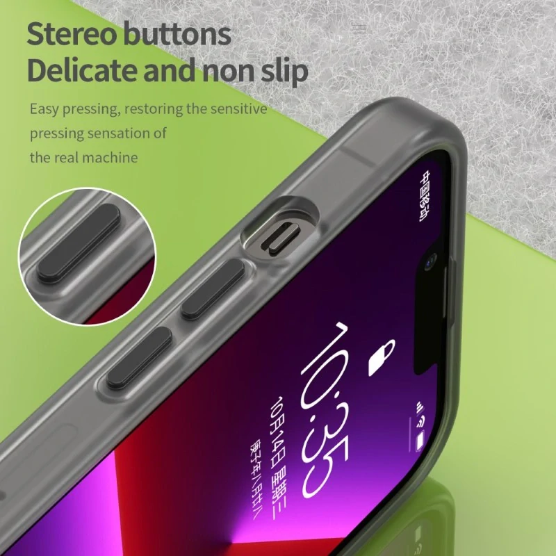Kryt na iPhone 13 Pro Max gumový Candy (podpora MagSafe) černý