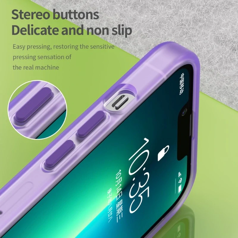 Kryt na iPhone 13 Pro Max gumový Candy (podpora MagSafe) modrý