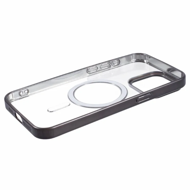 Kryt na iPhone 14 Pro Max gumový s podporou MagSafe černý