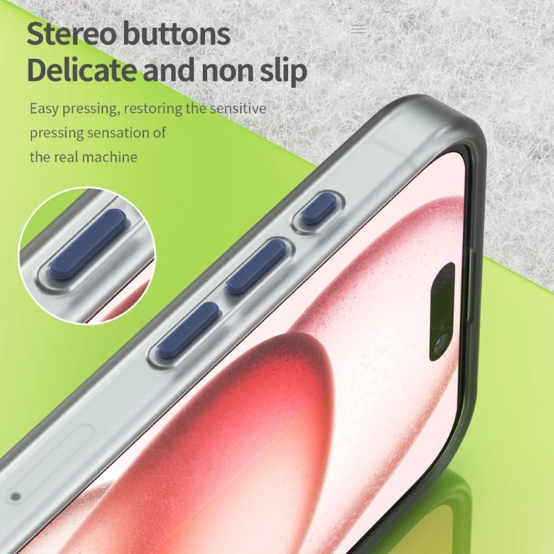 Kryt na iPhone 15 Pro Max gumový Candy (podpora MagSafe) tmavě modrý