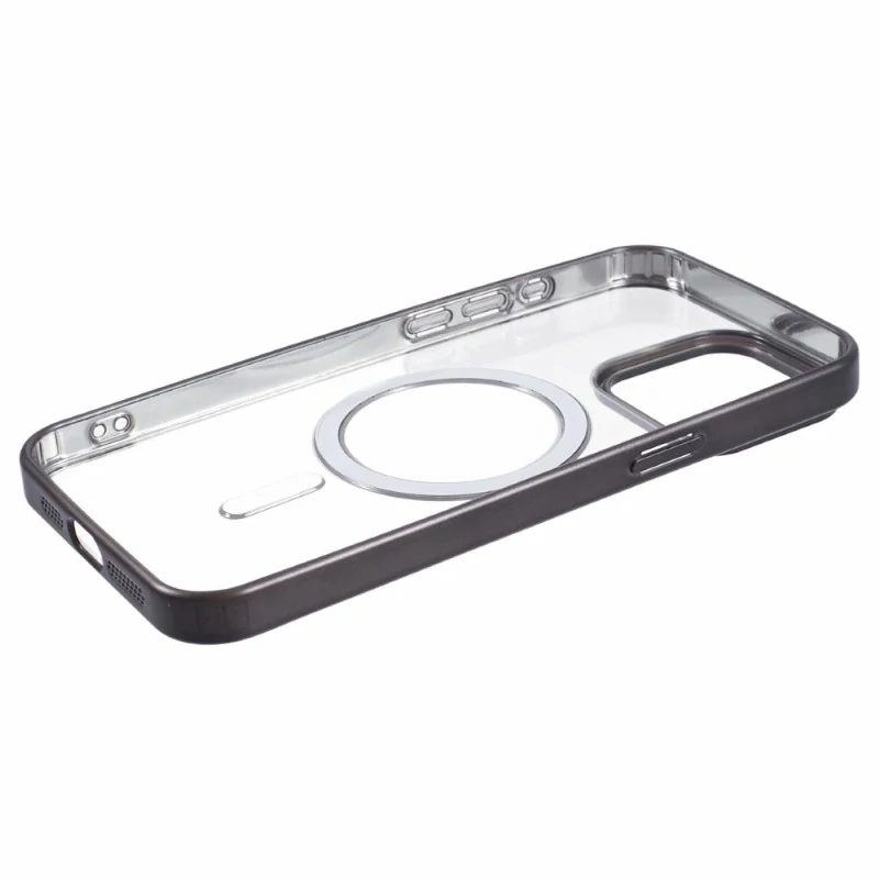 Kryt na iPhone 15 Pro Max gumový s podporou MagSafe černý