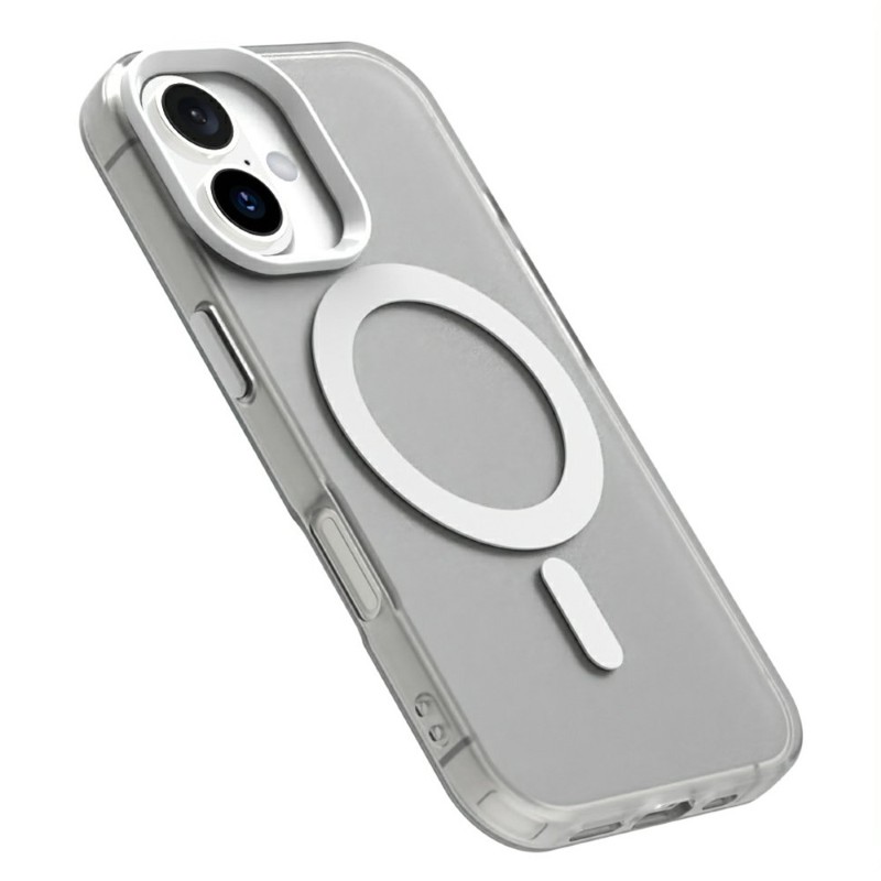 Kryt na iPhone 16 gumový Candy (podpora MagSafe) bílý