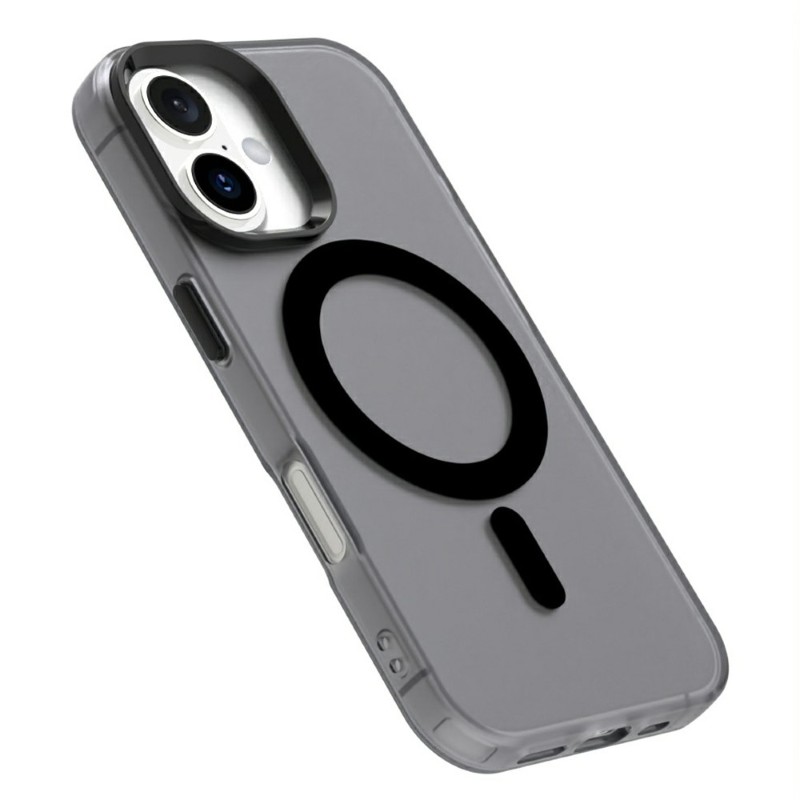 Kryt na iPhone 16 gumový Candy (podpora MagSafe) černý