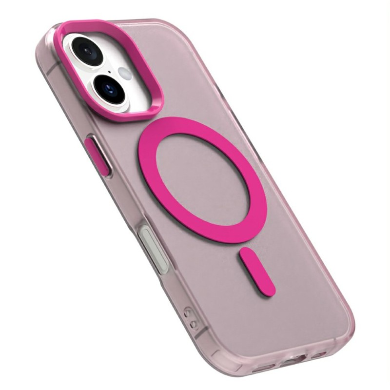 Kryt na iPhone 16 gumový Candy (podpora MagSafe) růžový