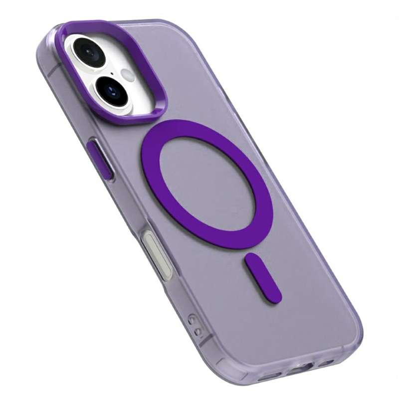 Kryt na iPhone 16 gumový Candy (podpora MagSafe) fialový