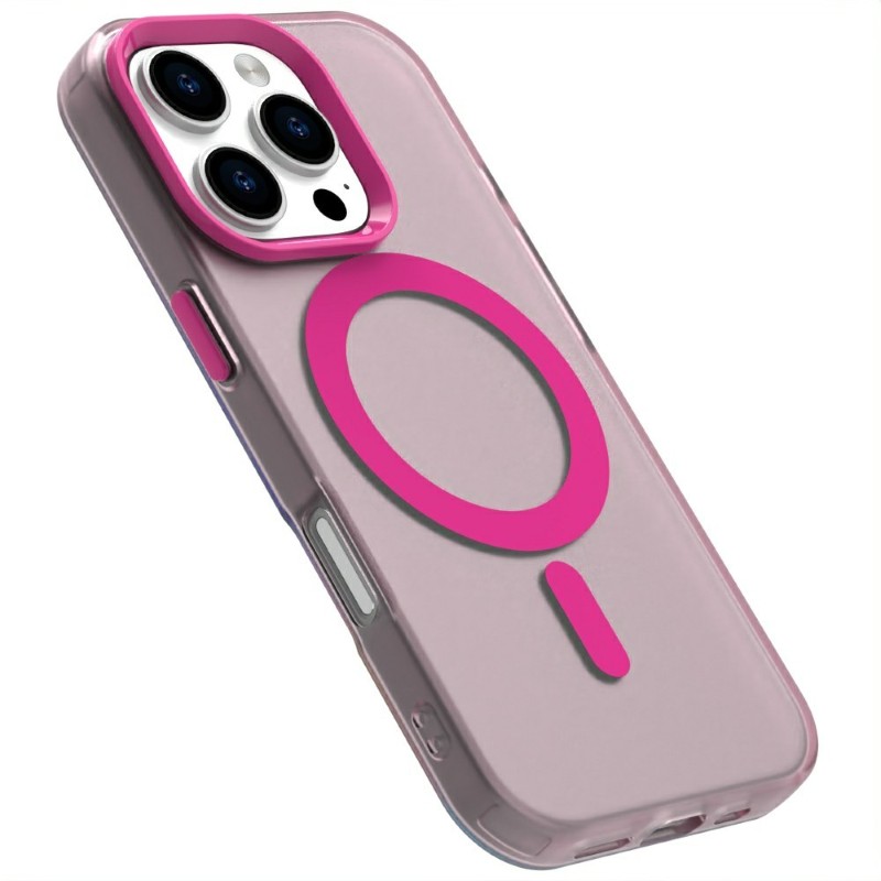Kryt na iPhone 16 Pro gumový Candy (podpora MagSafe) růžový