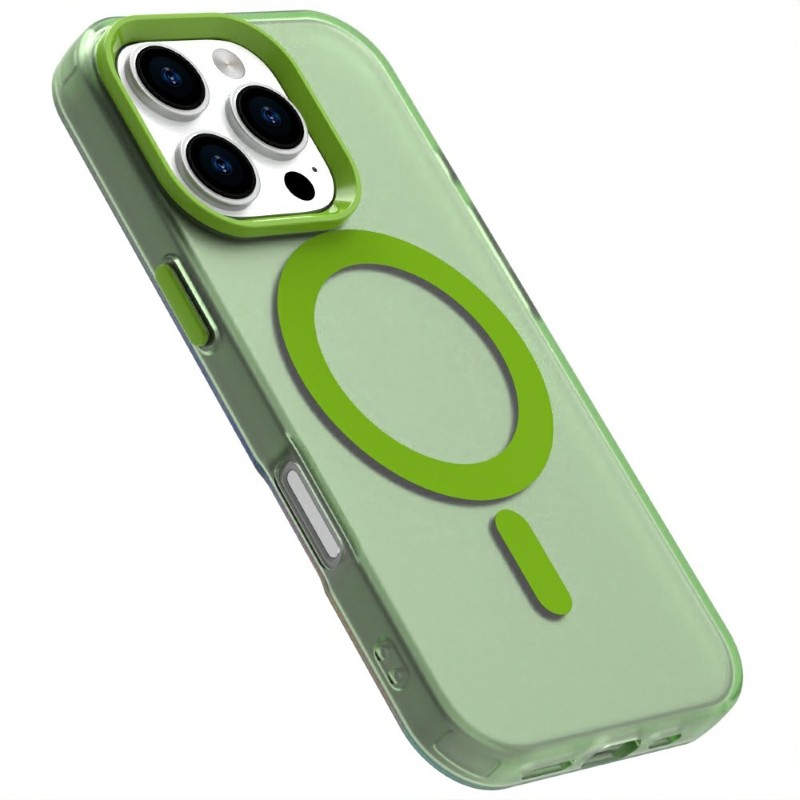 Kryt na iPhone 16 Pro gumový Candy (podpora MagSafe) zelený