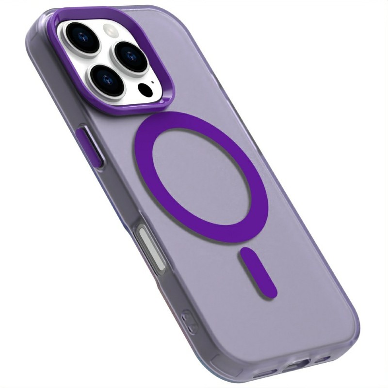 Kryt na iPhone 16 Pro gumový Candy (podpora MagSafe) fialový