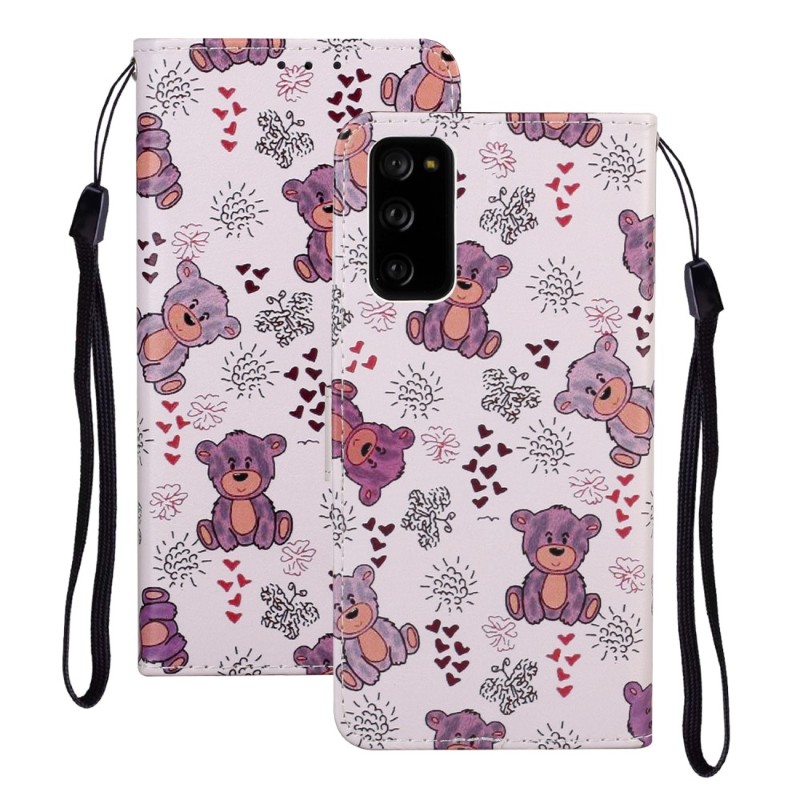 Pouzdro na Samsung Galaxy S20 Medvídek