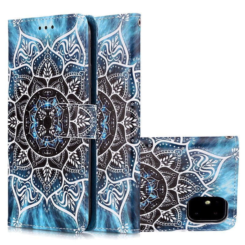 Pouzdro pro iPhone 11 Mandala modré
