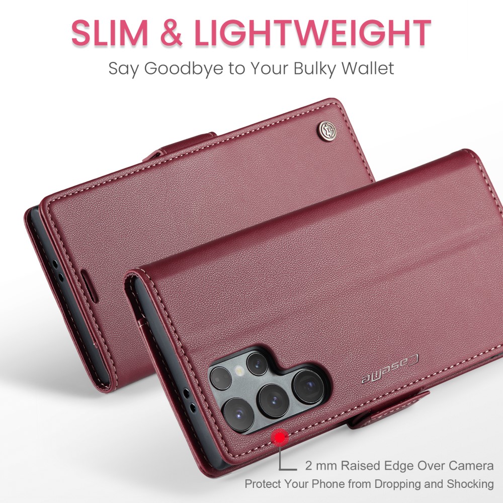 Pouzdro na Samsung Galaxy S25 Ultra CASEME smooth červené