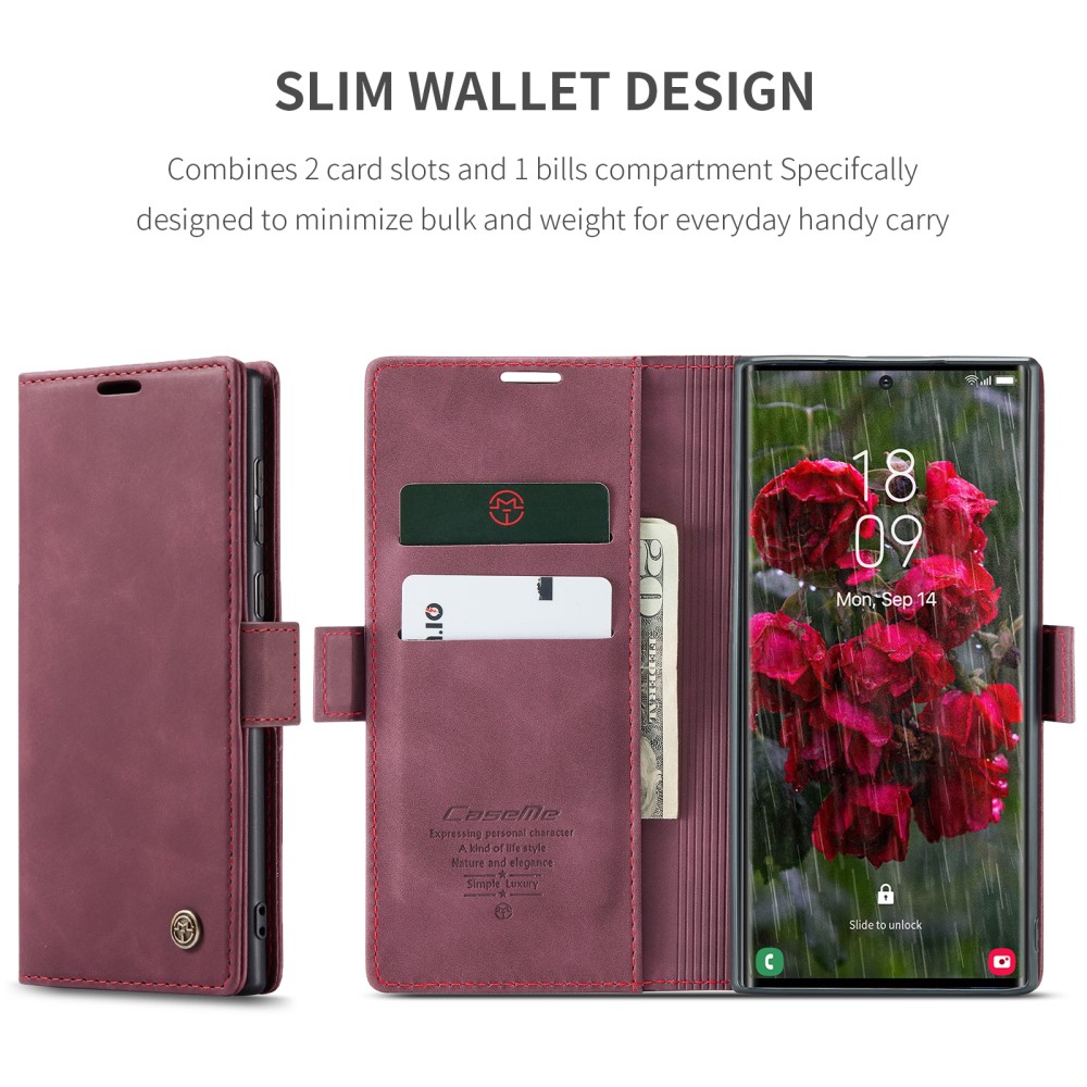 Pouzdro na Samsung Galaxy S25 Ultra CASEME červené