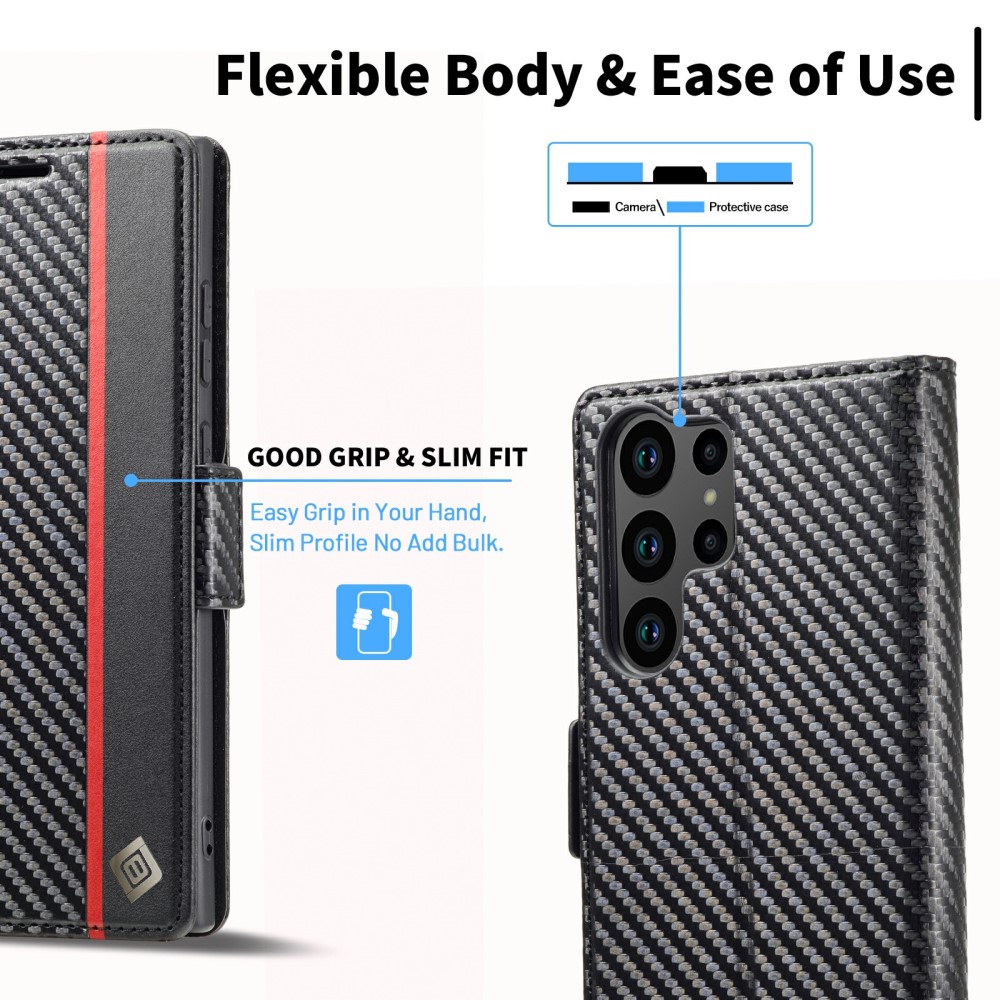 Pouzdro na Samsung Galaxy S25 Ultra Carbon vertical