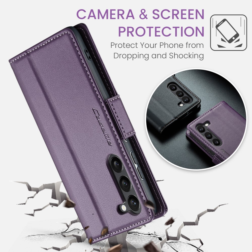 Pouzdro na Samsung Galaxy S25 CASEME smooth fialové