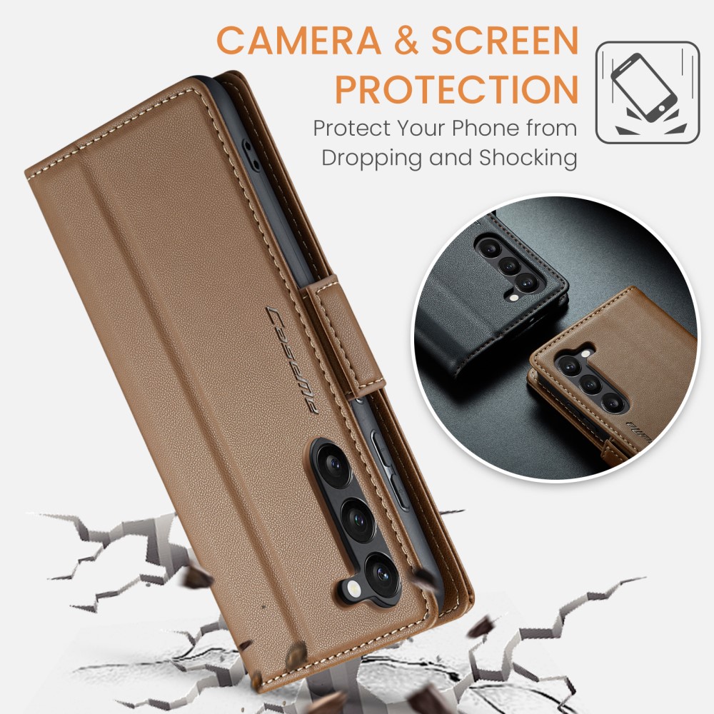 Pouzdro na Samsung Galaxy S25 CASEME smooth hnědé
