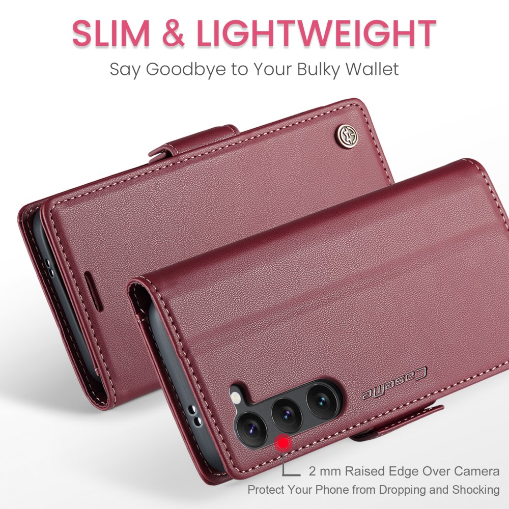 Pouzdro na Samsung Galaxy S25 CASEME smooth červené