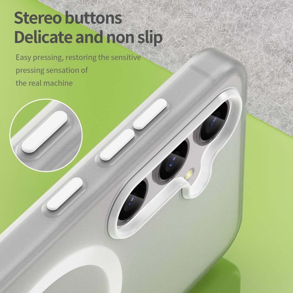 Kryt na Samsung Galaxy S25 gumový Magnetic (podpora MagSafe) bílý