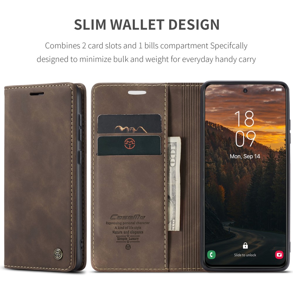 Pouzdro na Samsung Galaxy S25 CASEME hnědé